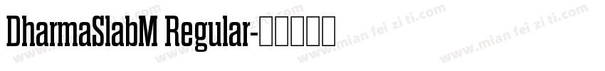 DharmaSlabM Regular字体转换